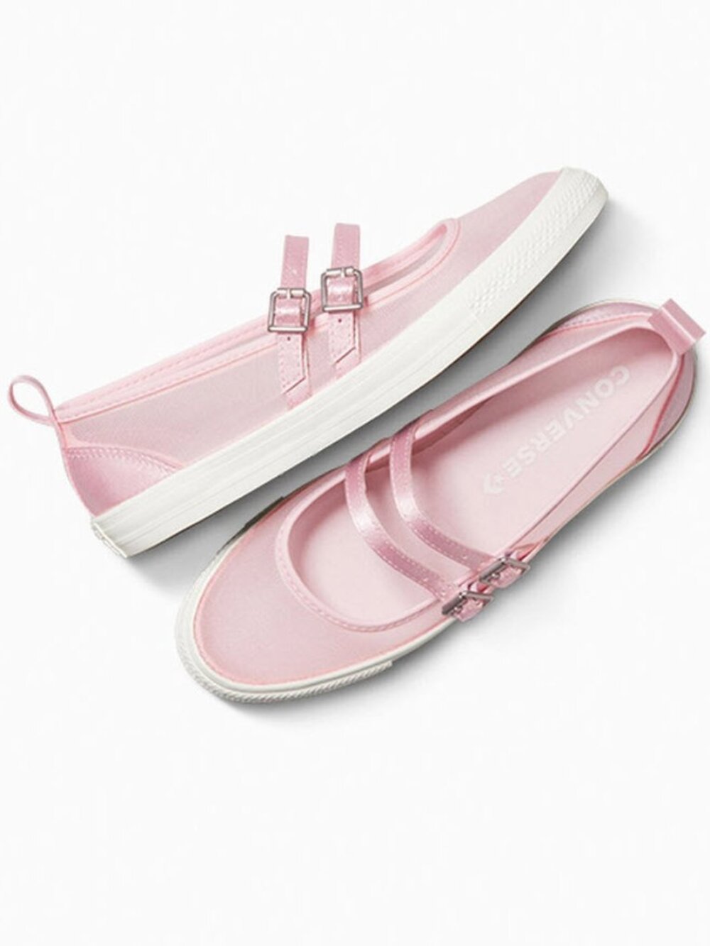 Converse Chuck Taylor All Star Dainty Mary Jane Shoes  Pink Frosting  Mesh Sz 9